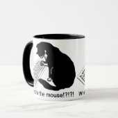 Mug Chat de dactylographie (Devant gauche)