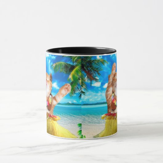 Mug Chat de danseuse hawaïenne (Centre)