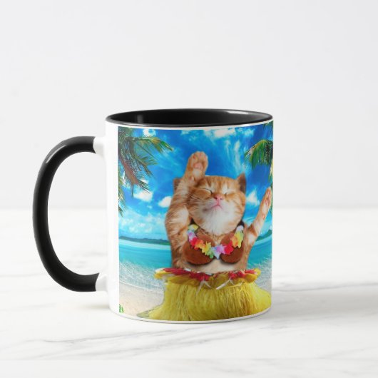 Mug Chat de danseuse hawaïenne (Gauche)