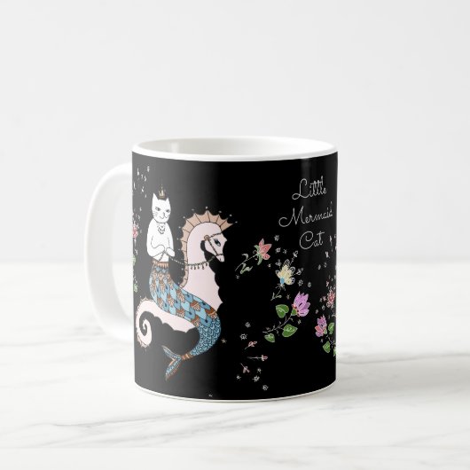 Mug Chat de déplacement de sirène (Devant gauche)