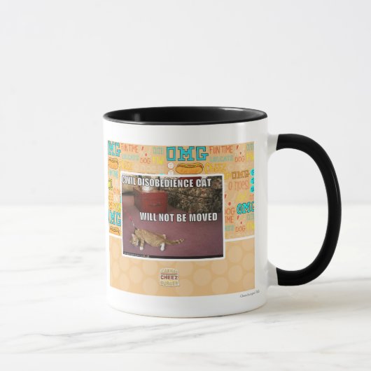 Mug Chat de désobéissance civile (Droite)
