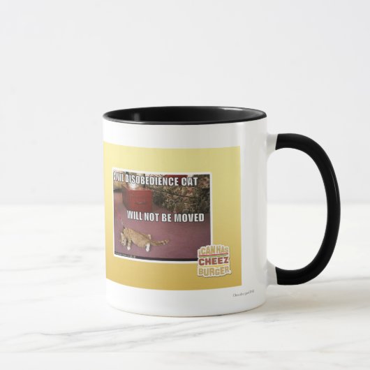 Mug Chat de désobéissance civile (Droite)
