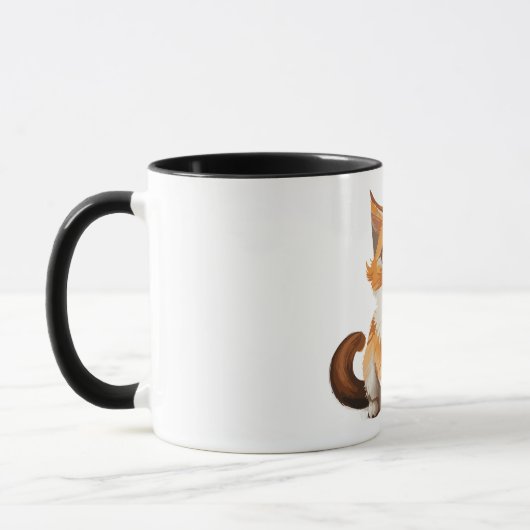 Mug Chat de dessin adorable (Gauche)