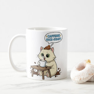 Mug Chat de Dessin Animé Mignon Amateur de Café