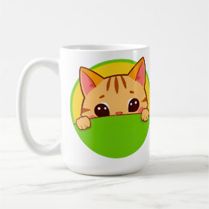 Mug Chat de dessin animé mignon avec des couleurs vive