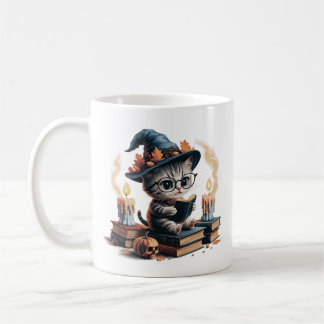 Mug Chat de dessin vintage : gothique, Vibes d'Hallowe