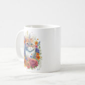 Mug Chat de fleurs #3 (Devant gauche)