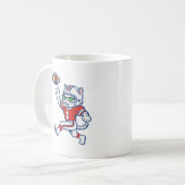 Mug Chat de foot drôle (Devant gauche)