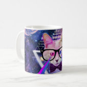 Mug Chat de galaxie de hippie (Devant gauche)