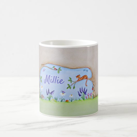 Mug Chat de gingembre dans un arbre, peinture de la co (Centre)