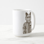 Mug Chat de hippie (Devant droit)