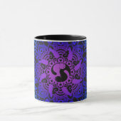 Mug Chat de hippie de mandala de henné de zen (Centre)