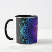 Mug Chat de hippie de mandala de henné de zen (Gauche)
