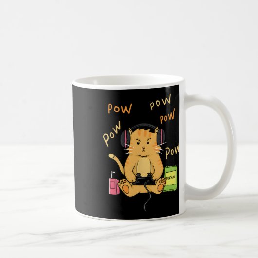 Mug Chat de joueur Chaussettes de kitty mignon Contrôl (Droite)