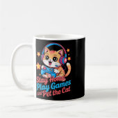 Mug Chat de joueur drôle reste à la maison2 (Gauche)