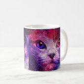 Mug Chat de la galaxie violette (Devant droit)