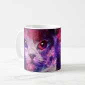 Mug Chat de la galaxie violette (Devant gauche)