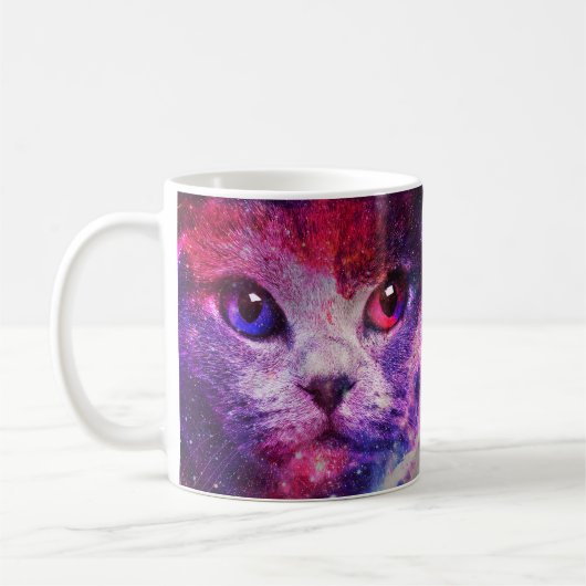 Mug Chat de la galaxie violette (Gauche)