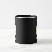 Mug Chat de la lune Personnaliser le nom (Centre)