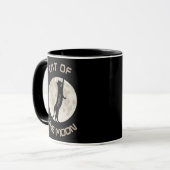 Mug Chat de la lune Personnaliser le nom (Devant gauche)