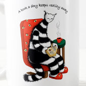 Mug Chat de lecture drôle - Fuir la réalité du jour du