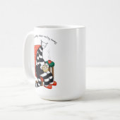 Mug Chat de lecture drôle - Fuir la réalité du jour du (Devant gauche)