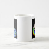 Mug Chat de l'espace arc-en-ciel laser (Centre)