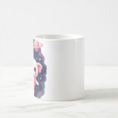 Mug Chat de l'espace axolotl galactique Kawaii Autocol (Centre)