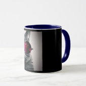 Mug Chat de l'espace cool avec lunettes de télescope V (Devant droit)