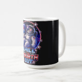 Mug Chat de l'espace patriotique 4 juillet (Devant droit)