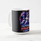 Mug Chat de l'espace patriotique 4 juillet (Devant gauche)
