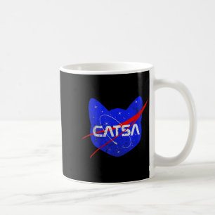Mug Chat de l'espace Univers drôle Catsa 