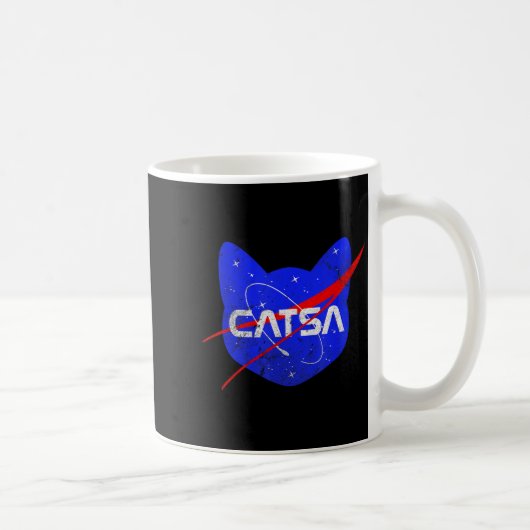 Mug Chat de l'espace Univers drôle Catsa (Droite)