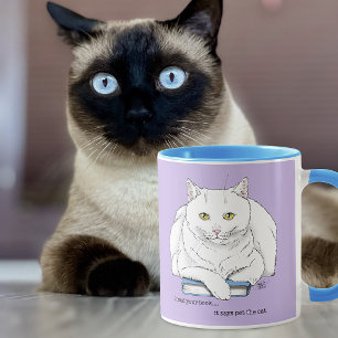 Mug Chat de livre