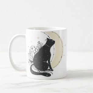 Mug Chat de lune d'art vintage