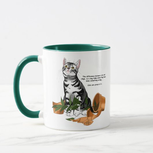 Mug Chat de méfaits végétaux (Gauche)