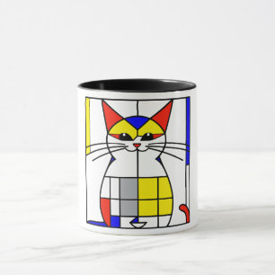 Mug Chat de Mondrian
