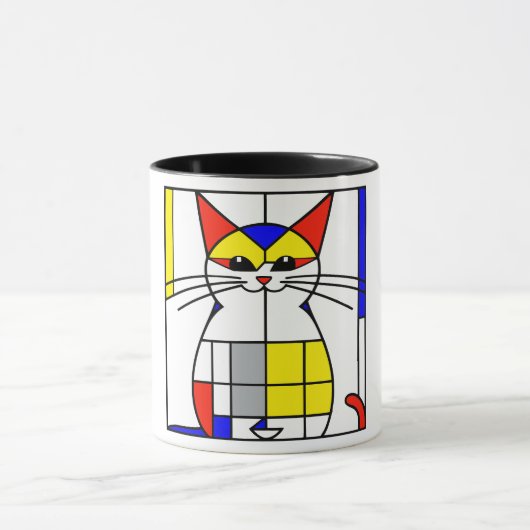 Mug Chat de Mondrian (Centre)