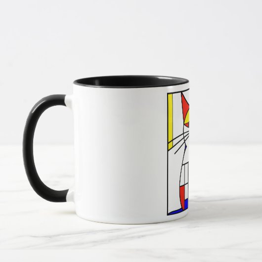 Mug Chat de Mondrian (Gauche)