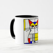 Mug Chat de Mondrian (Devant gauche)