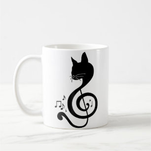 Mug Chat de musique note de musique note musicale pian