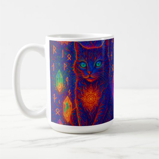 Mug Chat de Néon Sacré (Gauche)