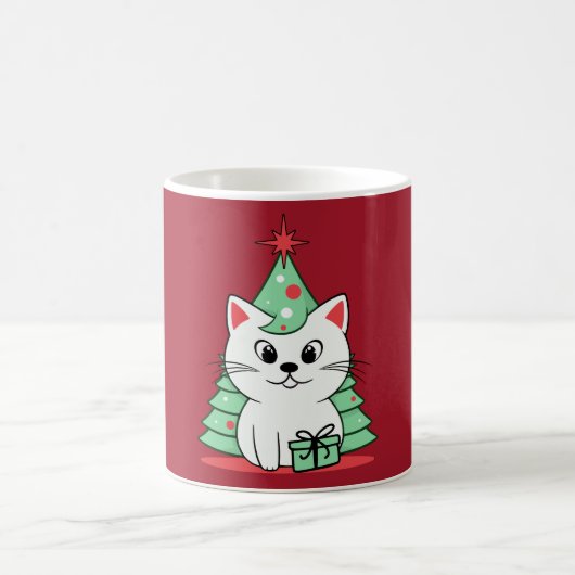 Mug chat de Noël (Centre)