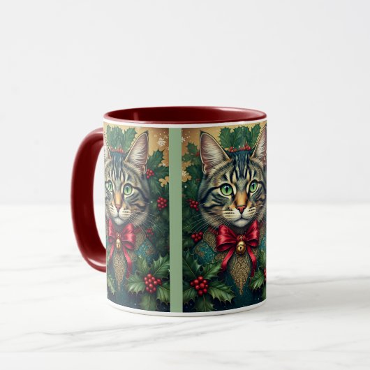 Mug Chat de Noël 2024 (Devant gauche)