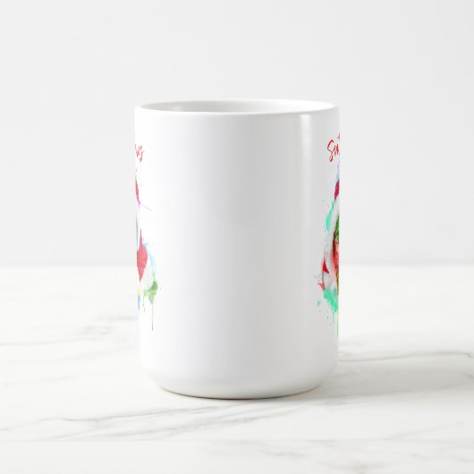 Mug Chat de Noël amusant (Centre)