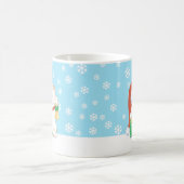 Mug Chat de Noël blanc dans un Casquette rouge (Centre)