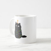 Mug Chat de Noël Cute Kawaii (Devant gauche)