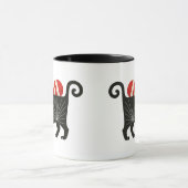 Mug Chat de Noël drôle (Centre)