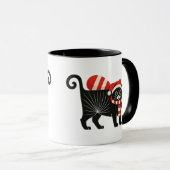 Mug Chat de Noël drôle (Devant droit)