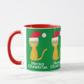 Mug Chat de Noël drôle (Gauche)